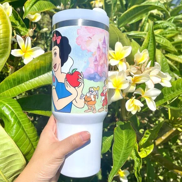 Disney Princess Snow White and the Seven Dwarfs Brand new 40 oz Tumbler double - Picture 3 of 6